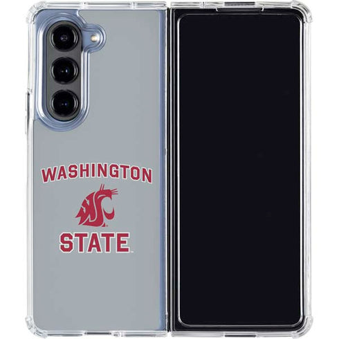 Washington State University Logo Galaxy Z Fold5 5G Clear Case