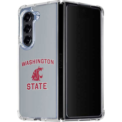 Washington State University Logo Galaxy Z Fold5 5G Clear Case