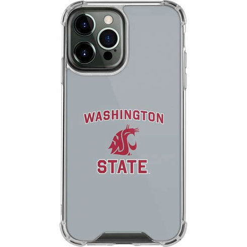 Washington State University Logo iPhone 13 Pro Max Clear Case