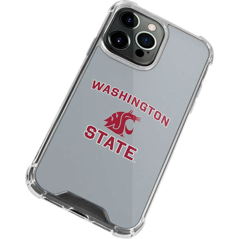 Washington State University Logo iPhone 13 Pro Max Clear Case