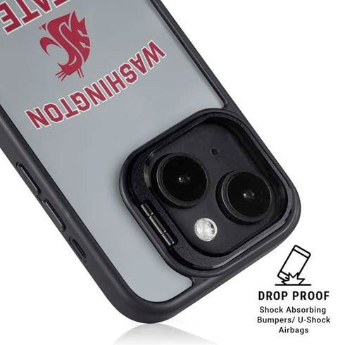 Washington State University Logo iPhone 14 Plus Kickstand Case