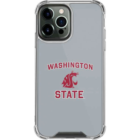 Washington State University Logo iPhone 14 Pro Max Clear Case