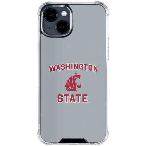 Washington State University Logo iPhone 15 Clear Case