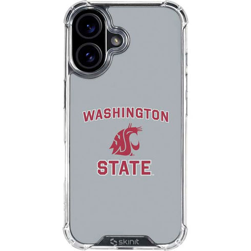 Washington State University Logo iPhone 16 Clear Case