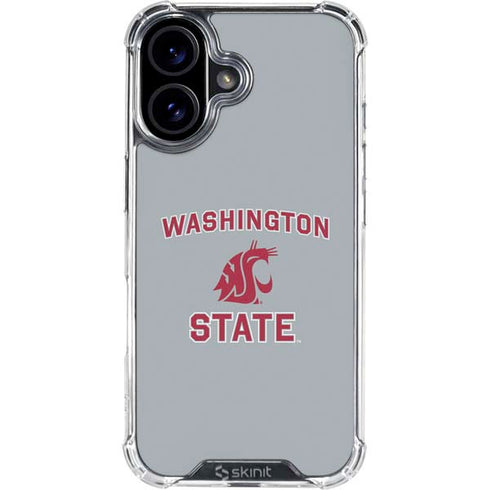 Washington State University Logo iPhone 16 Plus Clear Case