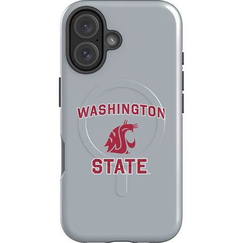 Washington State University Logo iPhone 16 Plus Magsafe Impact Case
