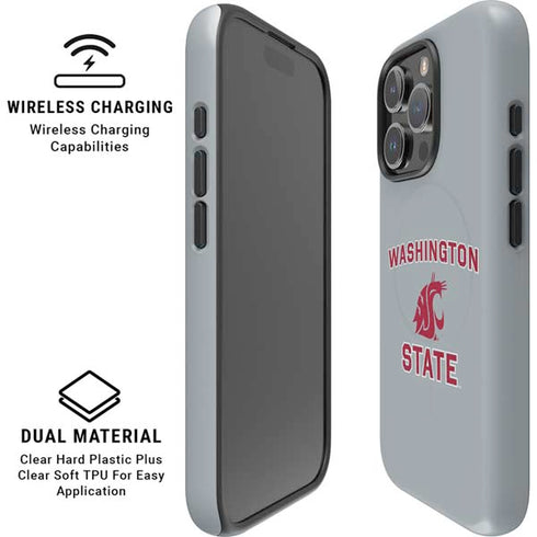 Washington State University Logo iPhone 16 Pro Magsafe Impact Case