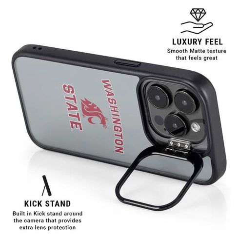 Washington State University Logo iPhone 16 Pro Max Kickstand Case