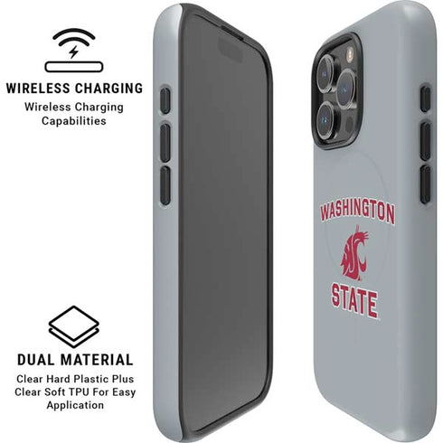 Washington State University Logo iPhone 16 Pro Max Magsafe Impact Case