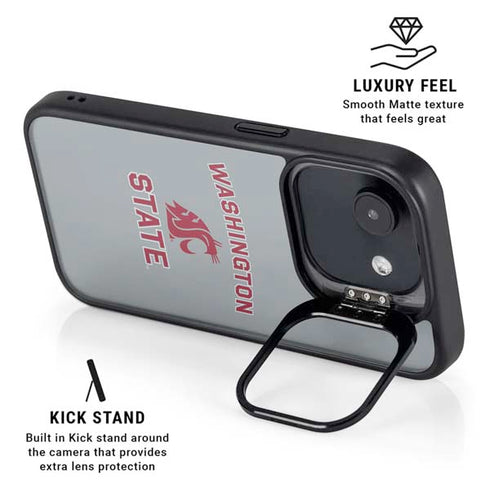 Washington State University Logo iPhone 16e Kickstand Case
