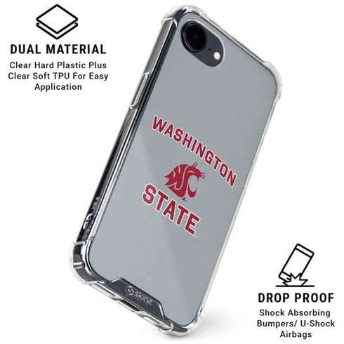 Washington State University Logo iPhone 16e Clear Case
