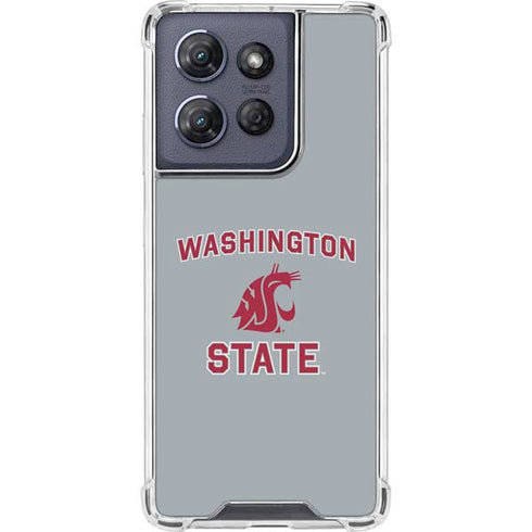 Washington State University Logo Moto G Power 5G (2025) Clear Case