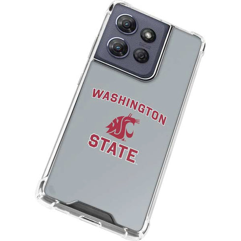Washington State University Logo Moto G Power 5G (2025) Clear Case