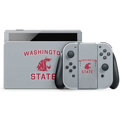 Washington State University Logo Nintendo Switch OLED (2021) Skin