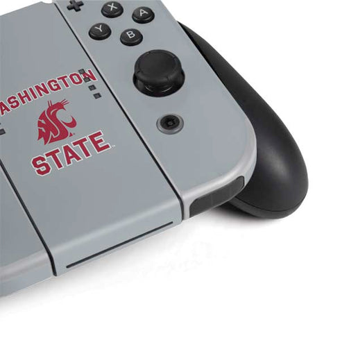 Washington State University Logo Nintendo Switch OLED (2021) Skin