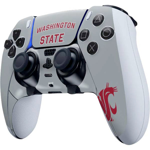 Washington State University Logo PS5 DualSense Edge Pro Controller Skin