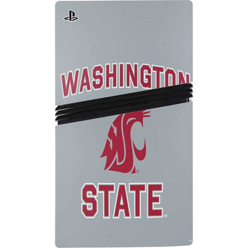 Washington State University Logo PS5 Pro Disk Bundle Skin