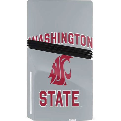 Washington State University Logo PS5 Pro Disk Console Skin
