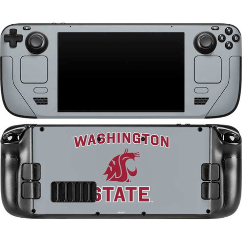 Washington State University Logo Steam Deck Handheld Gaming Computer OLED Skin