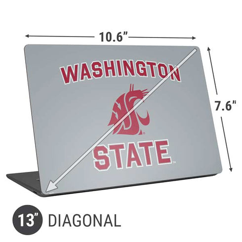 Washington State University Logo Universal Laptop 13in (10.6 x 7.6in) Skin