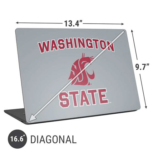 Washington State University Logo Universal Laptop 16.6in (13.4 x 9.7in) Skin