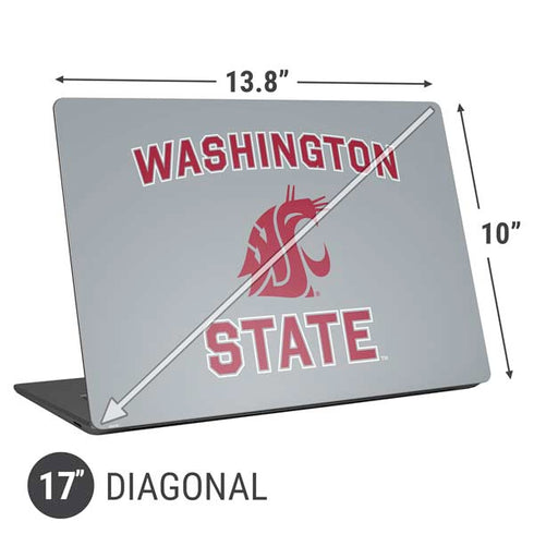 Washington State University Logo Universal Laptop 17in (13.8 x 10in) Skin