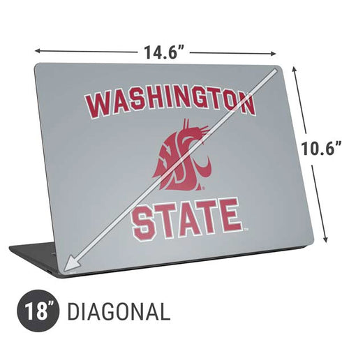 Washington State University Logo Universal Laptop 18in (14.6 x 10.6in) Skin
