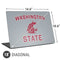 Washington State University Logo Universal Laptop 18in (14.6 x 10.6in) Skin