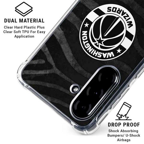 NBA Washington Wizards Animal Print Galaxy A36 5G Clear Case