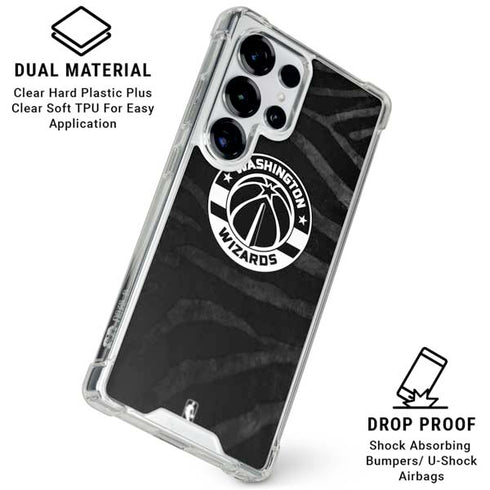 NBA Washington Wizards Animal Print Galaxy S25 Ultra Clear Case