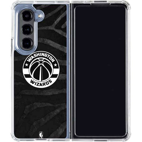 NBA Washington Wizards Animal Print Galaxy Z Fold5 5G Clear Case