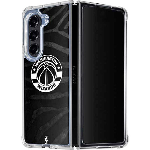NBA Washington Wizards Animal Print Galaxy Z Fold5 5G Clear Case