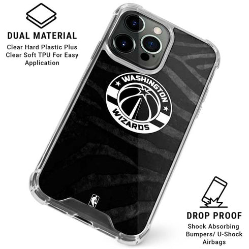 NBA Washington Wizards Animal Print iPhone 16 Pro Clear Case