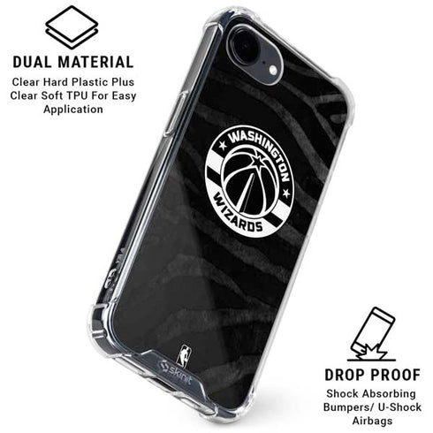 NBA Washington Wizards Animal Print iPhone 16e Clear Case
