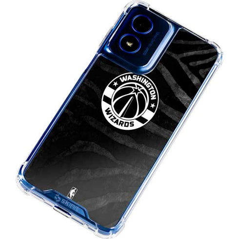 NBA Washington Wizards Animal Print Moto G 5G (2024) Clear Case