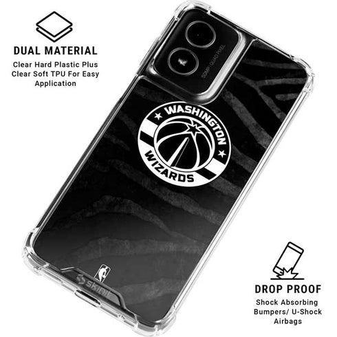 NBA Washington Wizards Animal Print Moto G Power 5G (2024) Clear Case