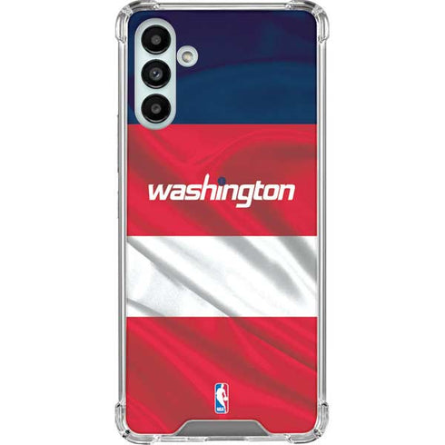 NBA Washington Wizards Away Jersey Galaxy A13 5G Clear Case