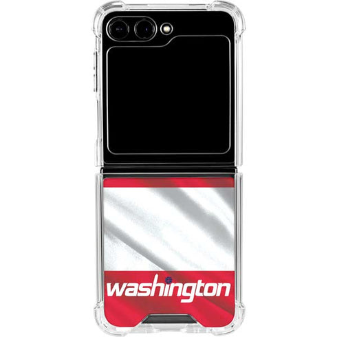NBA Washington Wizards Away Jersey Galaxy Z Flip5 5G Clear Case