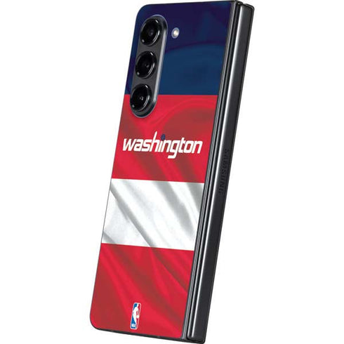 NBA Washington Wizards Away Jersey Galaxy Z Fold5 5G Skin