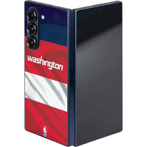 NBA Washington Wizards Away Jersey Galaxy Z Fold6 Skin