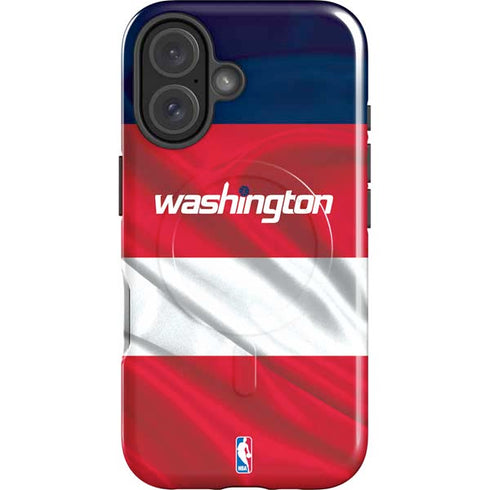 NBA Washington Wizards Away Jersey iPhone 16 Plus Magsafe Impact Case