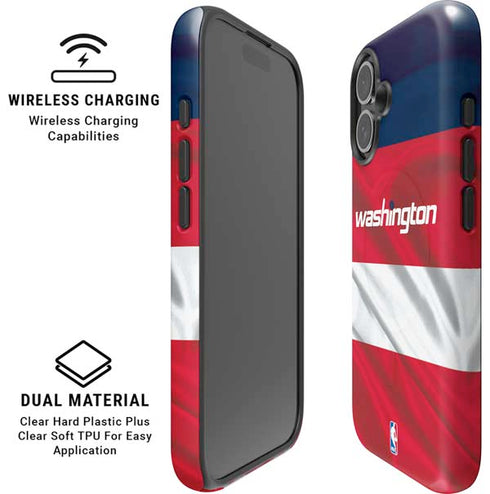 NBA Washington Wizards Away Jersey iPhone 16 Plus Magsafe Impact Case