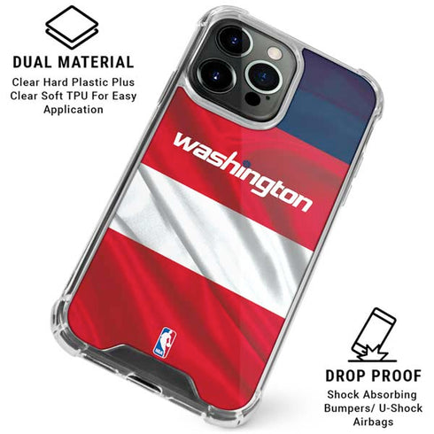 NBA Washington Wizards Away Jersey iPhone 16 Pro Clear Case