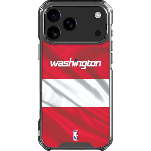NBA Washington Wizards Away Jersey iPhone 18 Pro Max Clear Case