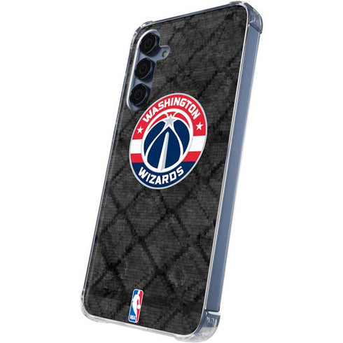 NBA Washington Wizards Black Rust Galaxy A35 5G Clear Case