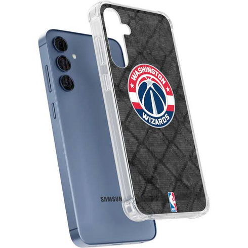 NBA Washington Wizards Black Rust Galaxy A55 5G Clear Case