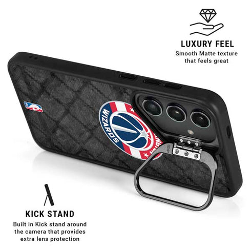 NBA Washington Wizards Black Rust Galaxy S26 Kickstand Case