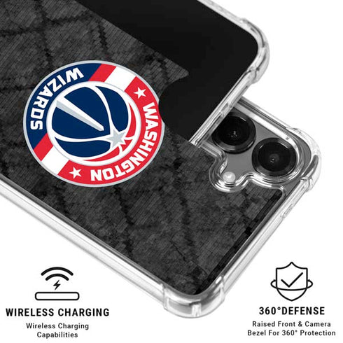 NBA Washington Wizards Black Rust Galaxy S26 Plus Clear Case