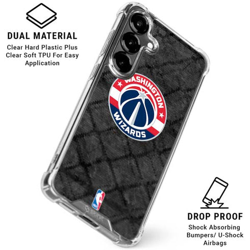 NBA Washington Wizards Black Rust Galaxy S26 Plus Clear Case