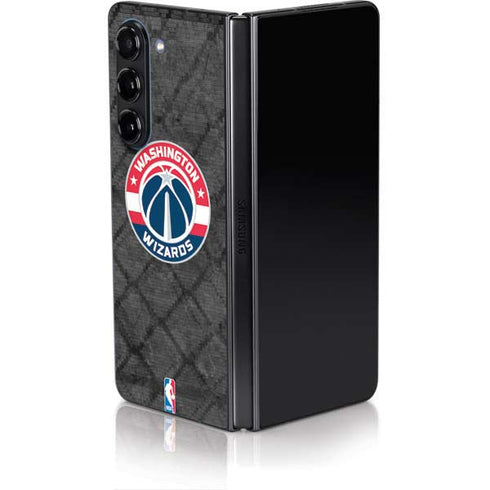 NBA Washington Wizards Black Rust Galaxy Z Fold5 5G Skin
